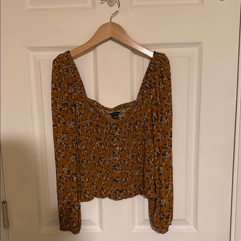 Floral Orange Top
